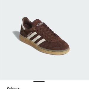 Adidas Spezial Chocolate Brown Sneakers with Cream Stripes